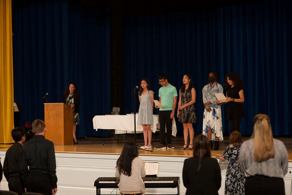Lawrence Middle School hosted the Junior Honor Society where students were recognized for their hard work and achievements
