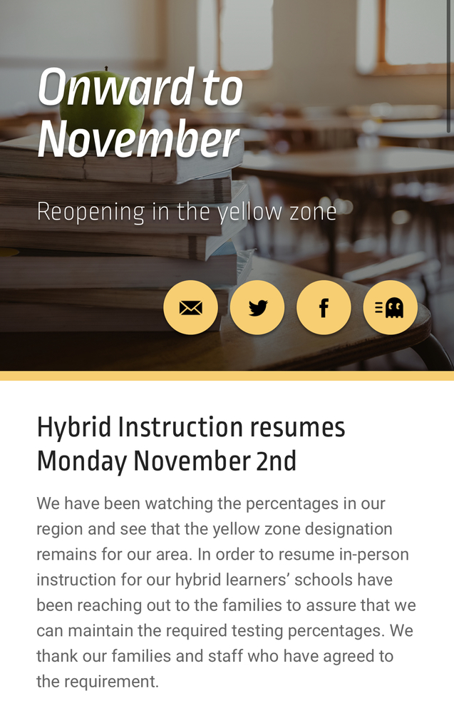 Resuming Hybrid Instruction