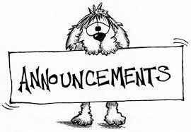 Daily Announcements 2.3.2020