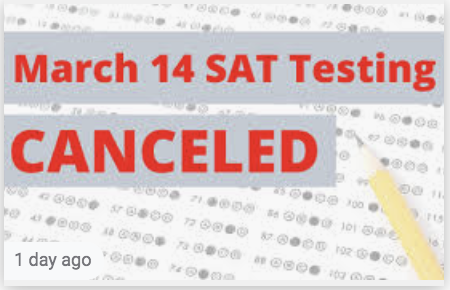 SAT Canceled
