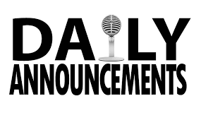 Announcements