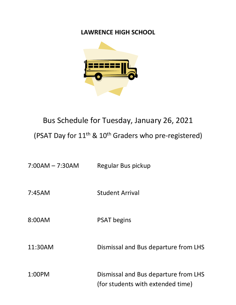 bus schedule