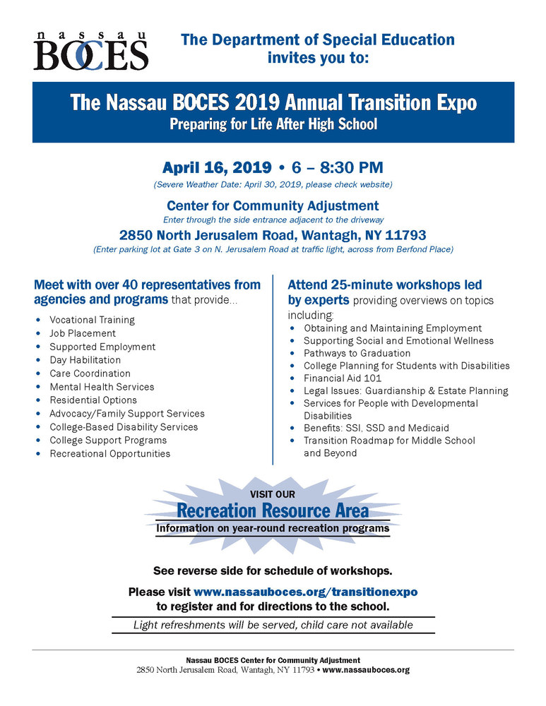 BOCES 2019 Transition Expo