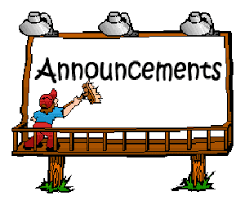 announcements