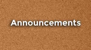 Daily Announcements 4.29.19