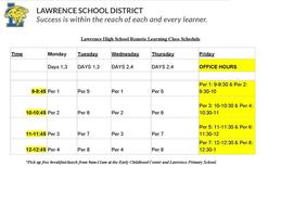 Remote Learning Schedule