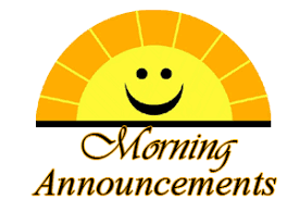 Daily Announcements 3/11/19