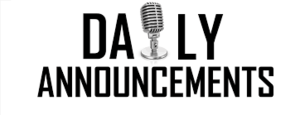 Daily Announcements 2.13.19