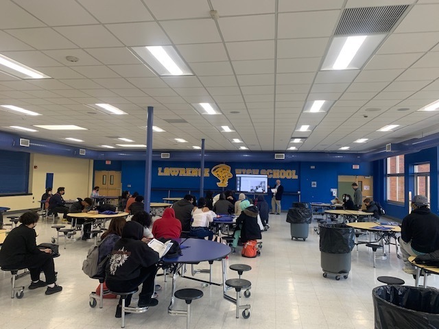 LHS Guidance hosted a presentation from Nassau Boces Adult Education .  Brad Slepian  introduced the students to a plethora  of opportunities  available after graduation.