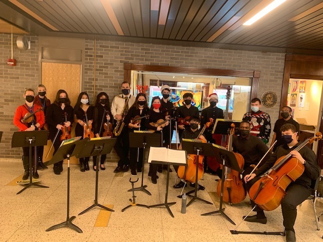 The most joyful time of the year is when our music department entertains us in the morning with the music of the season!